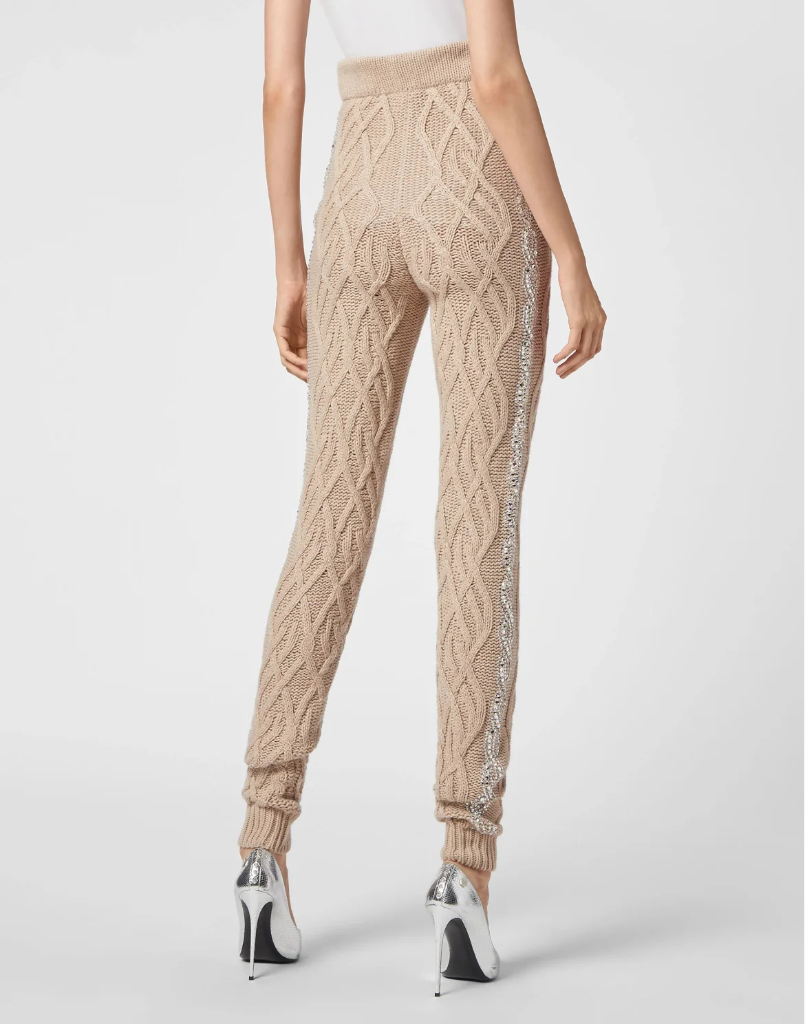 Cashmere 5 Jogging Trousers Crystal Cable, цвет: Бежевый