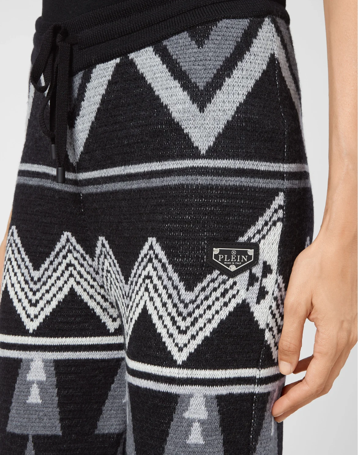 Wool Jogging Trousers Fringe Navajo, цвет: Черный