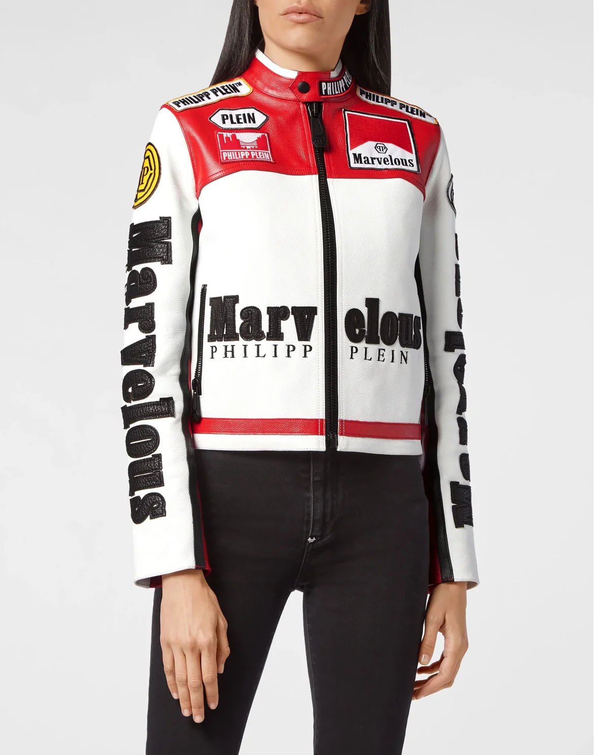 Leather Moto Jacket Marvelous, цвет: Белый