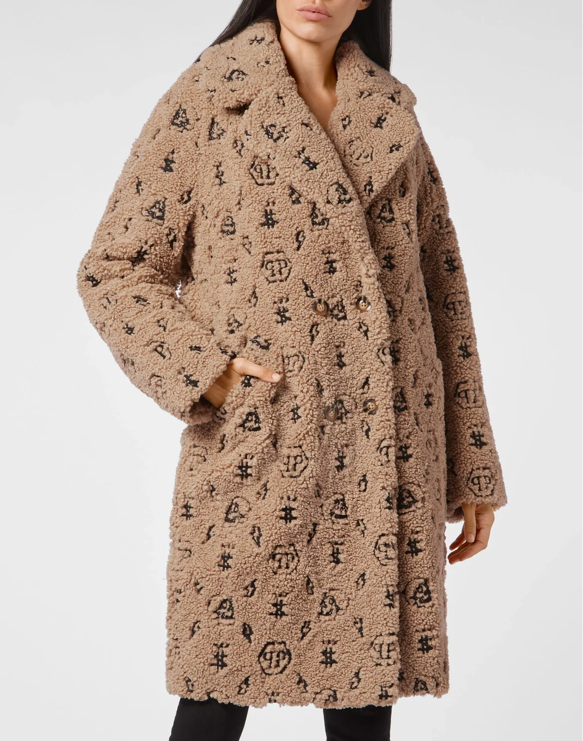 Coat Embroidery Monogram, цвет: Бежевый