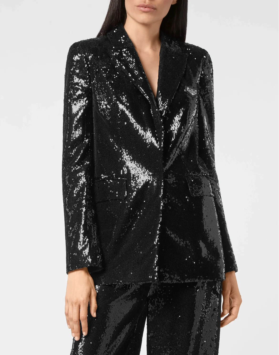 Blazer Jacket Paillettes, цвет: Черный