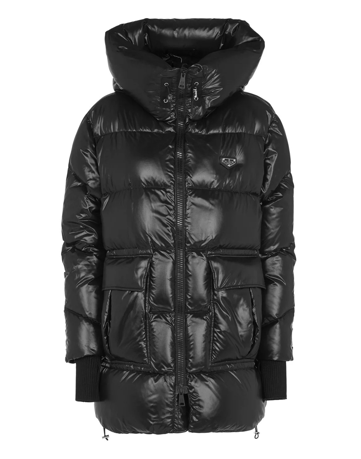 Nylon Oversize Jacket Iconic Plein, цвет: Черный