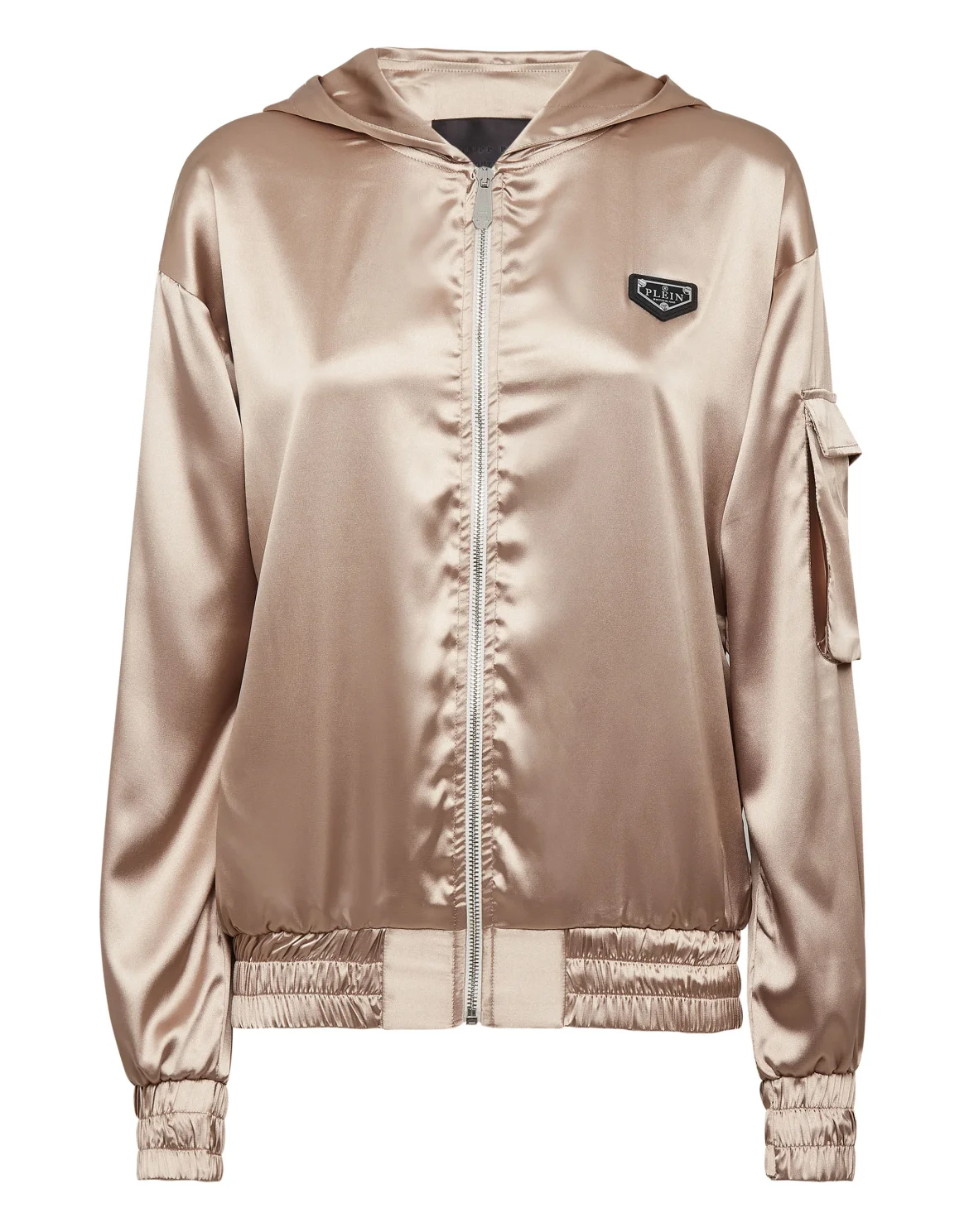 Hoodie Jacket Iconic Plein, цвет: Бежевый