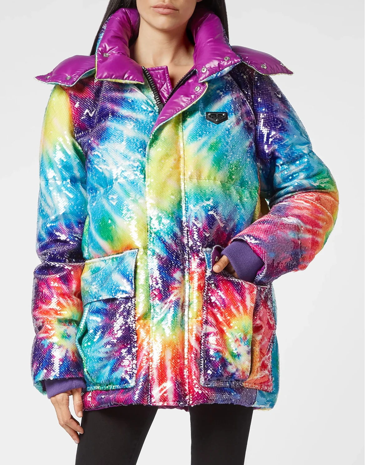 Jacket Paillettes Tye Die, цвет: Мультиколор