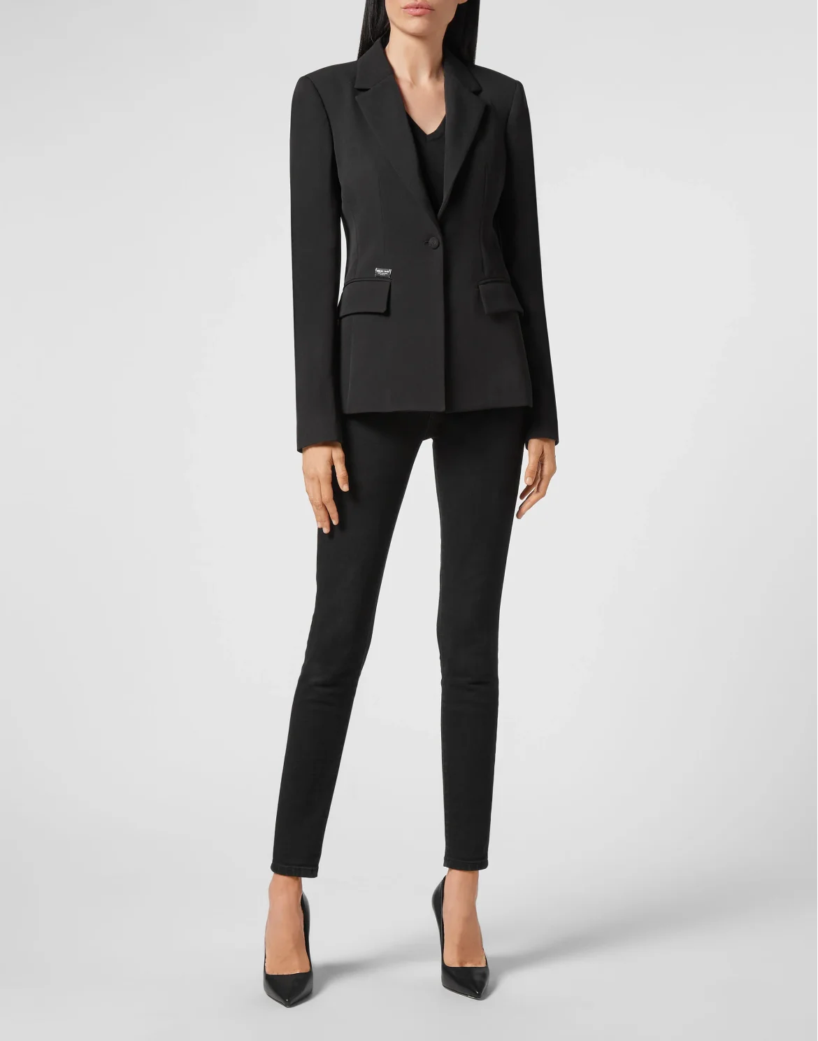 Cady Blazer Iconic Plein, цвет: Черный