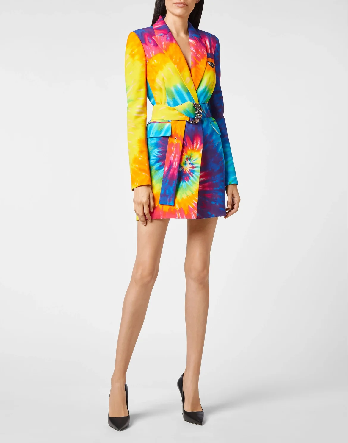 Cady Blazer Short Dress Tie dye, цвет: Мультиколор