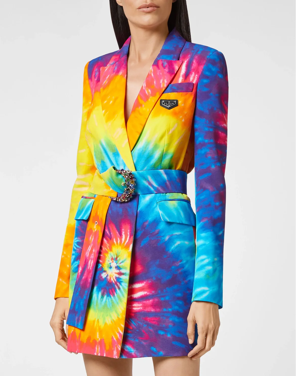 Cady Blazer Short Dress Tie dye, цвет: Мультиколор