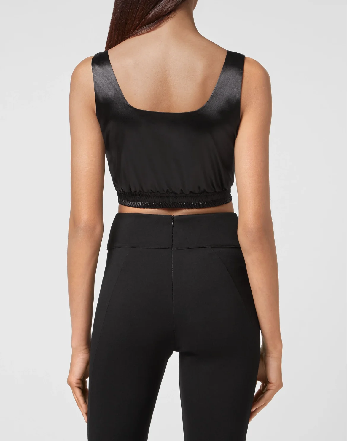 Tank Crop Top Iconic Plein, цвет: Черный