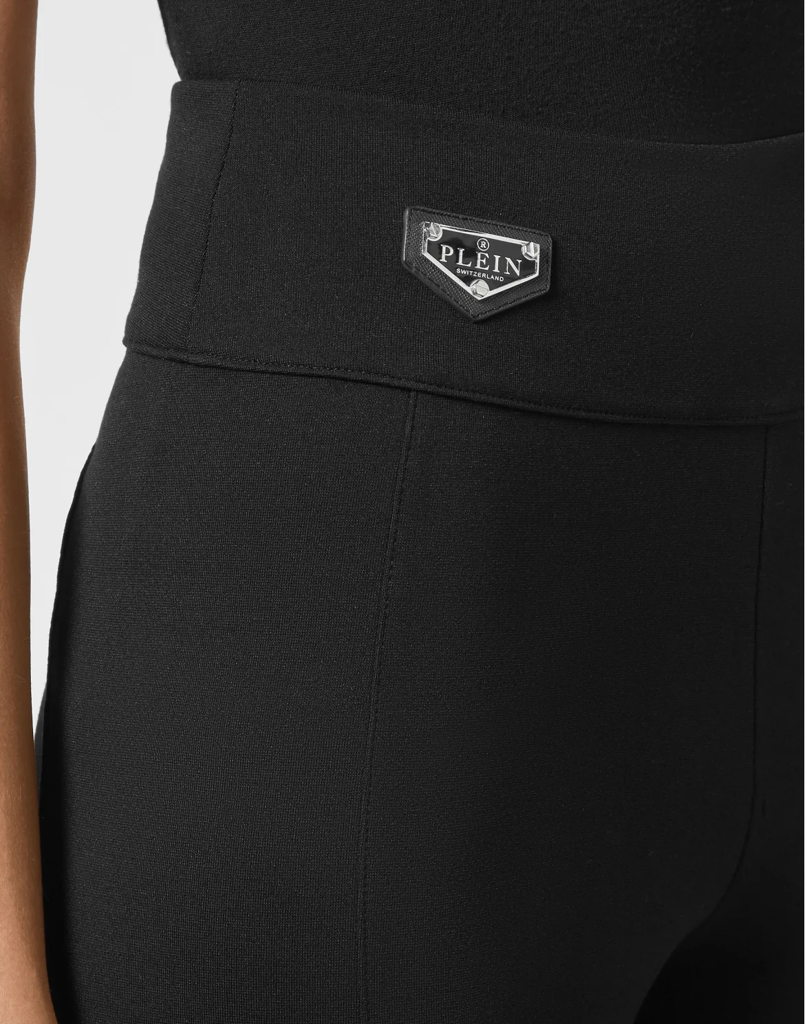 Super High Waist Leggings Iconic Plein, цвет: Черный