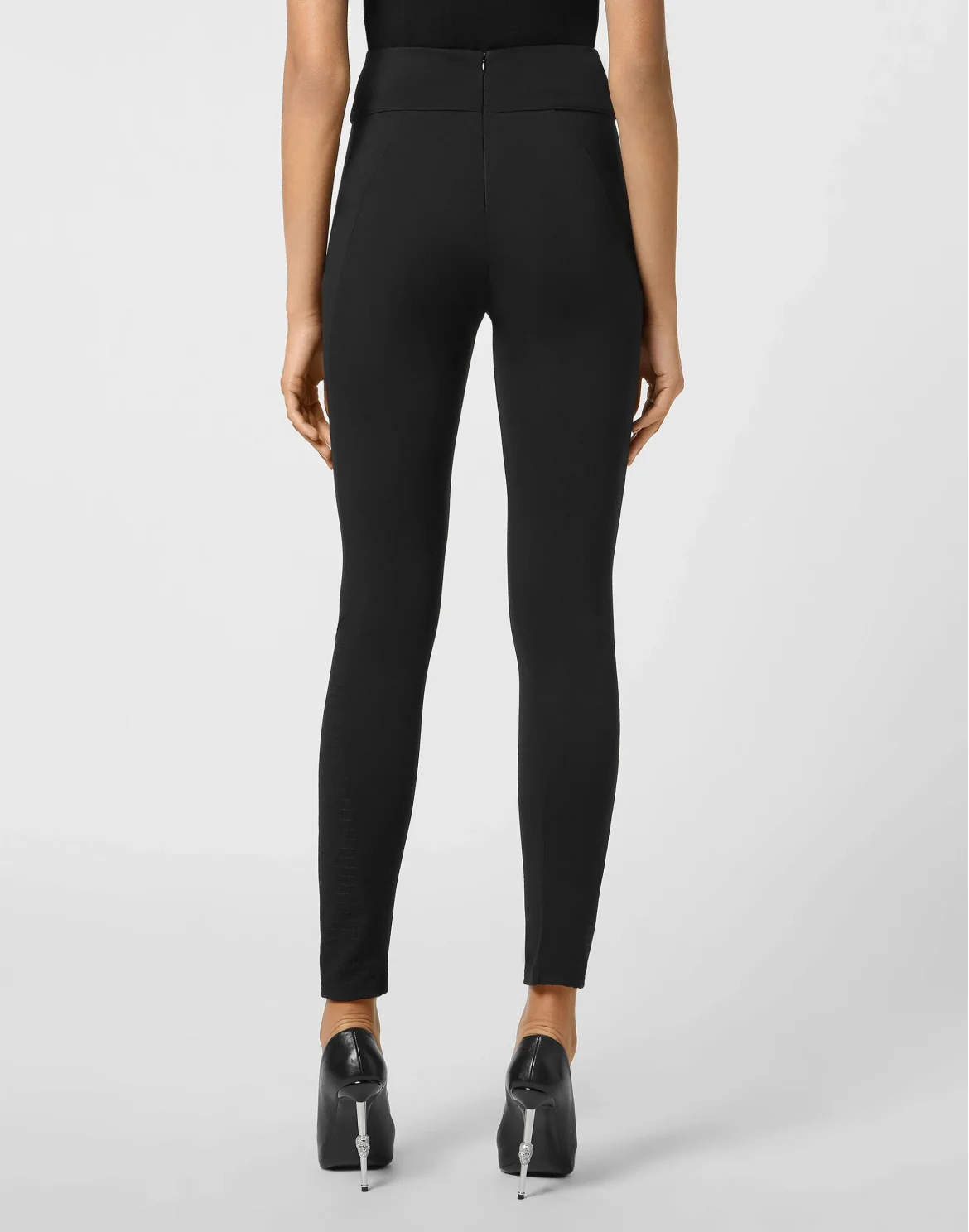 Super High Waist Leggings Iconic Plein, цвет: Черный