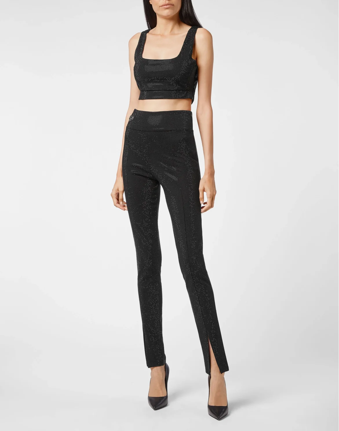 Super High Waist Leggings Stones, цвет: Черный