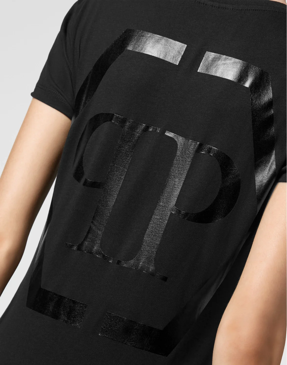 T-shirt Round Neck SS Iconic Plein, цвет: Черный