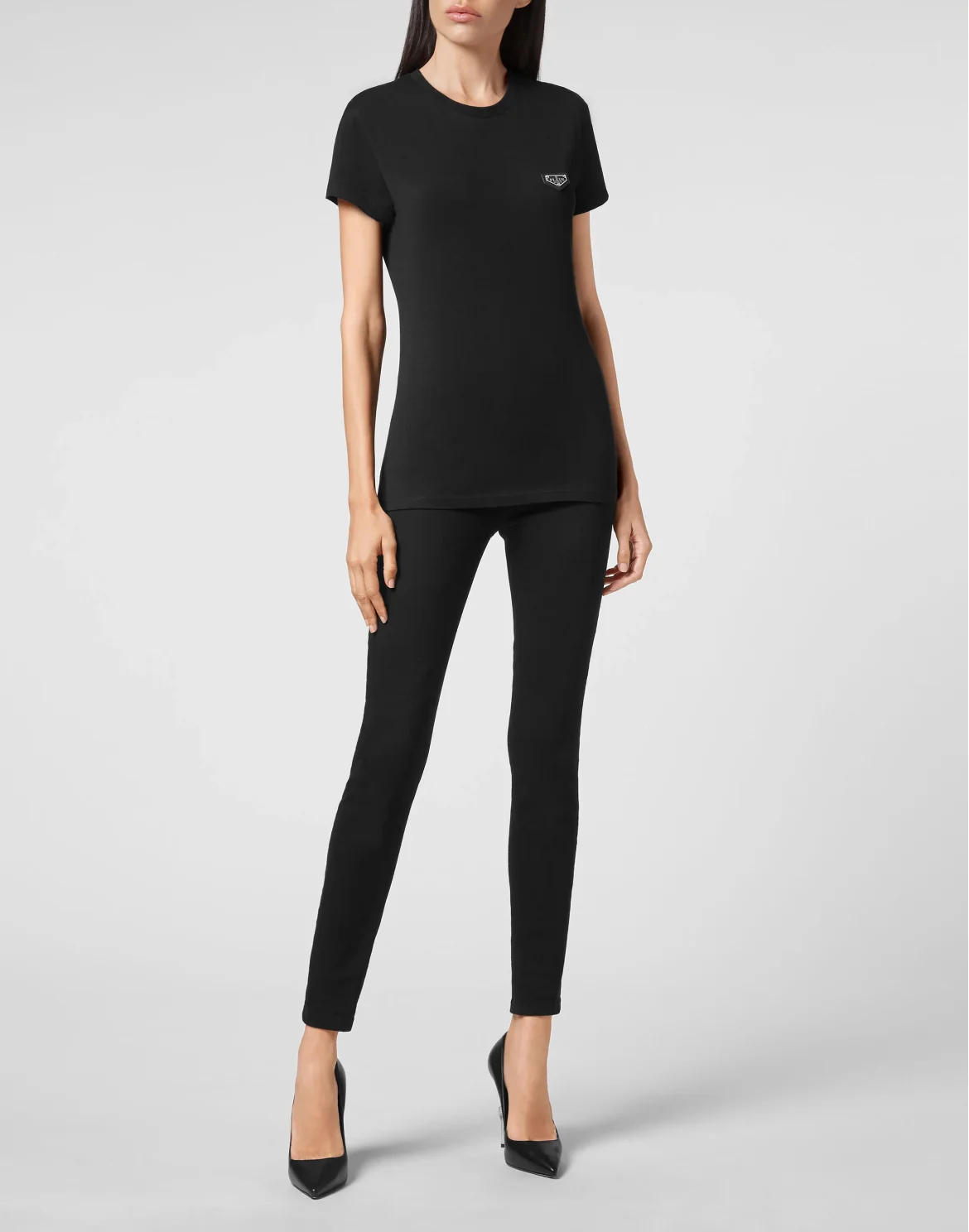 T-shirt Round Neck SS Iconic Plein, цвет: Черный