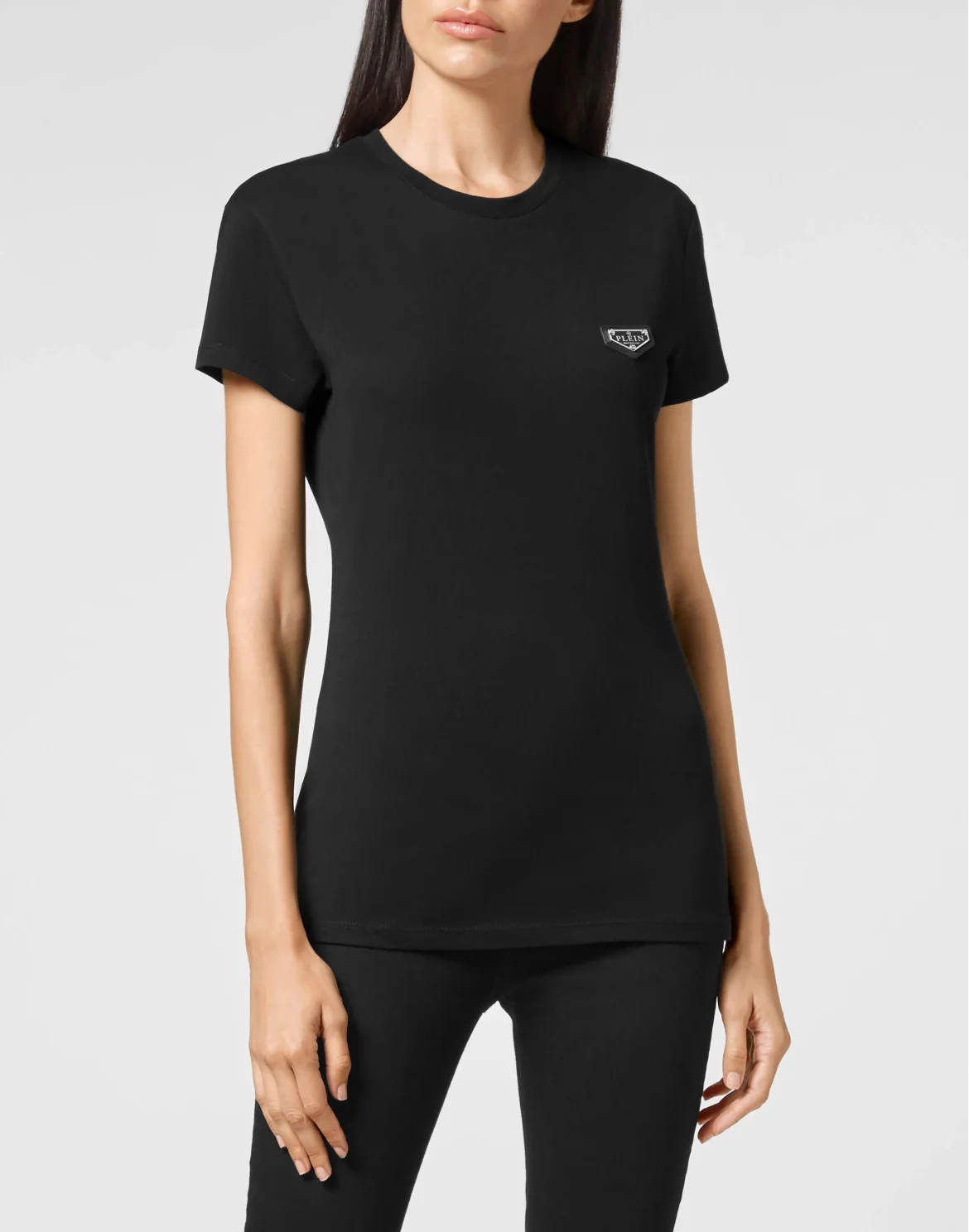 T-shirt Round Neck SS Iconic Plein, цвет: Черный