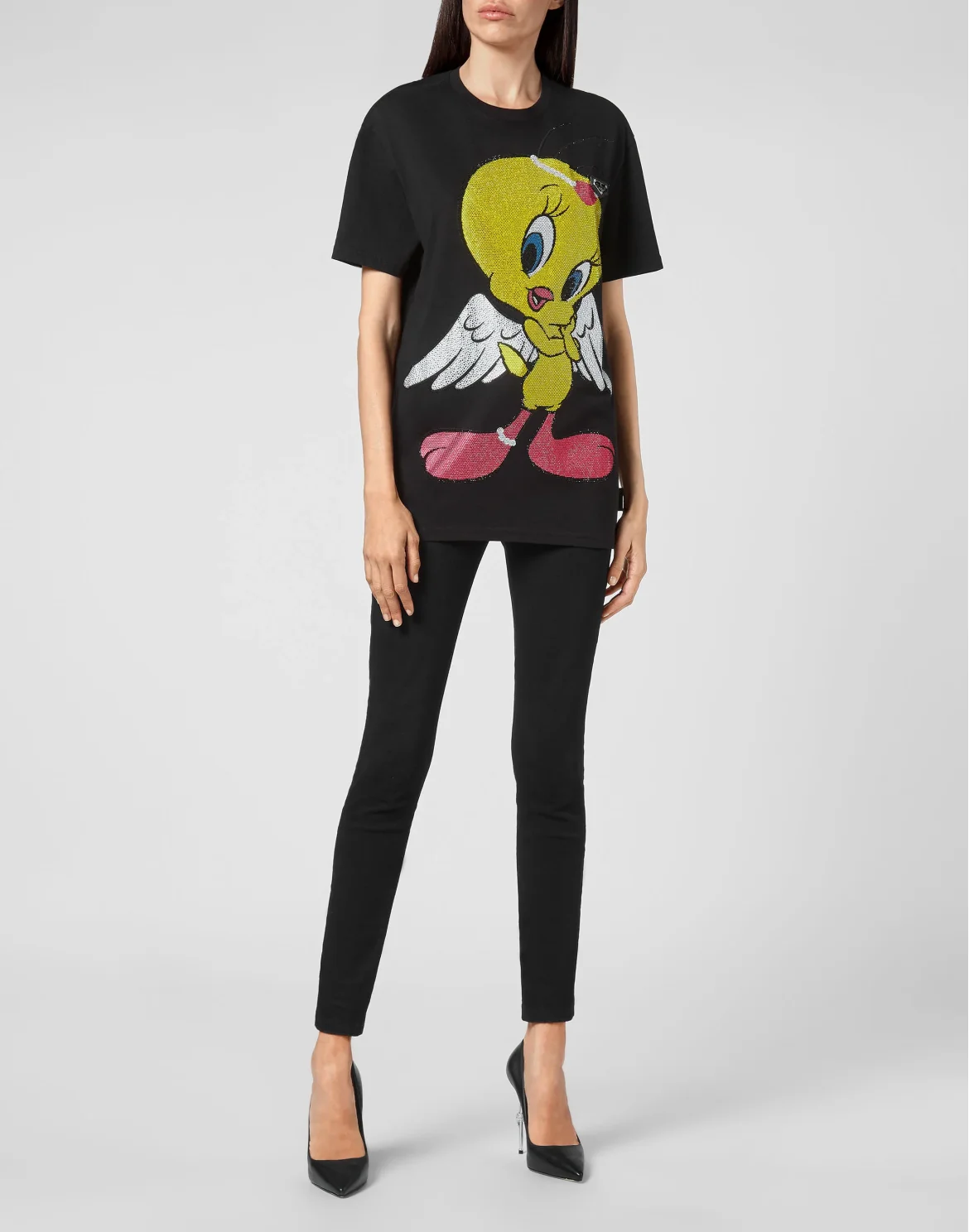 T-shirt Round Neck SS Looney Tunes, цвет: Черный