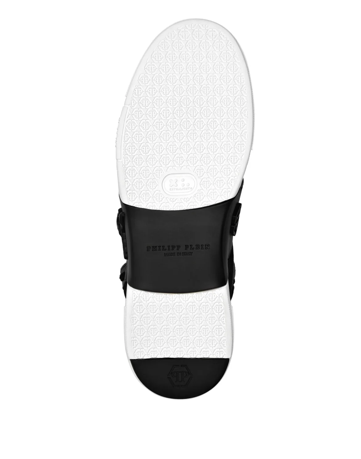 PHANTOM KICK$ Hi-Top Mixed Materials Skull, цвет: Черный