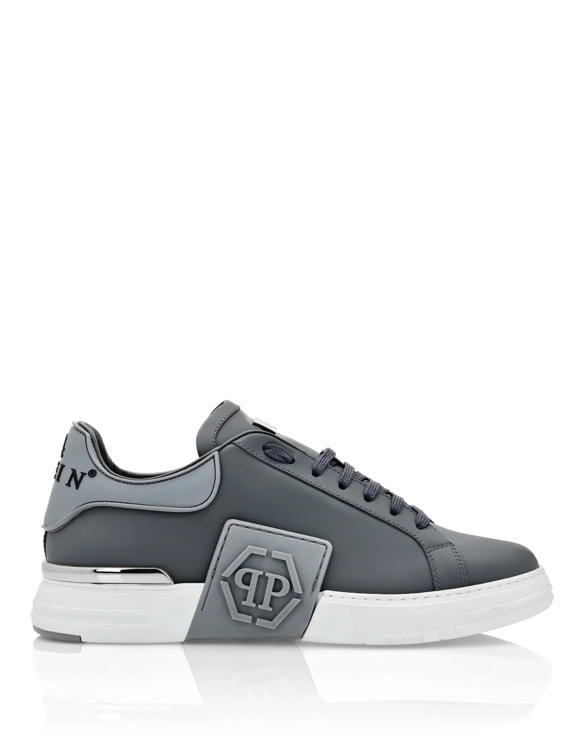 Rubber Leather PHANTOM KICK$ Lo-Top Sneakers rubber Hexagon, цвет: Серый