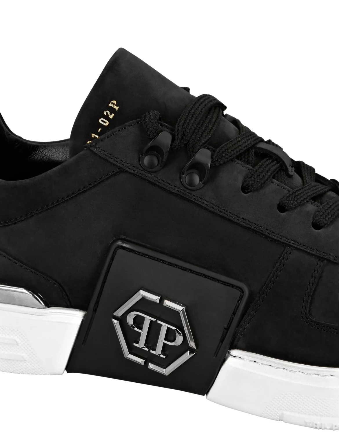 LO-TOP SNEAKERS PHANTOM KICK$ NUBUK Platinum HEXAGON, цвет: Черный
