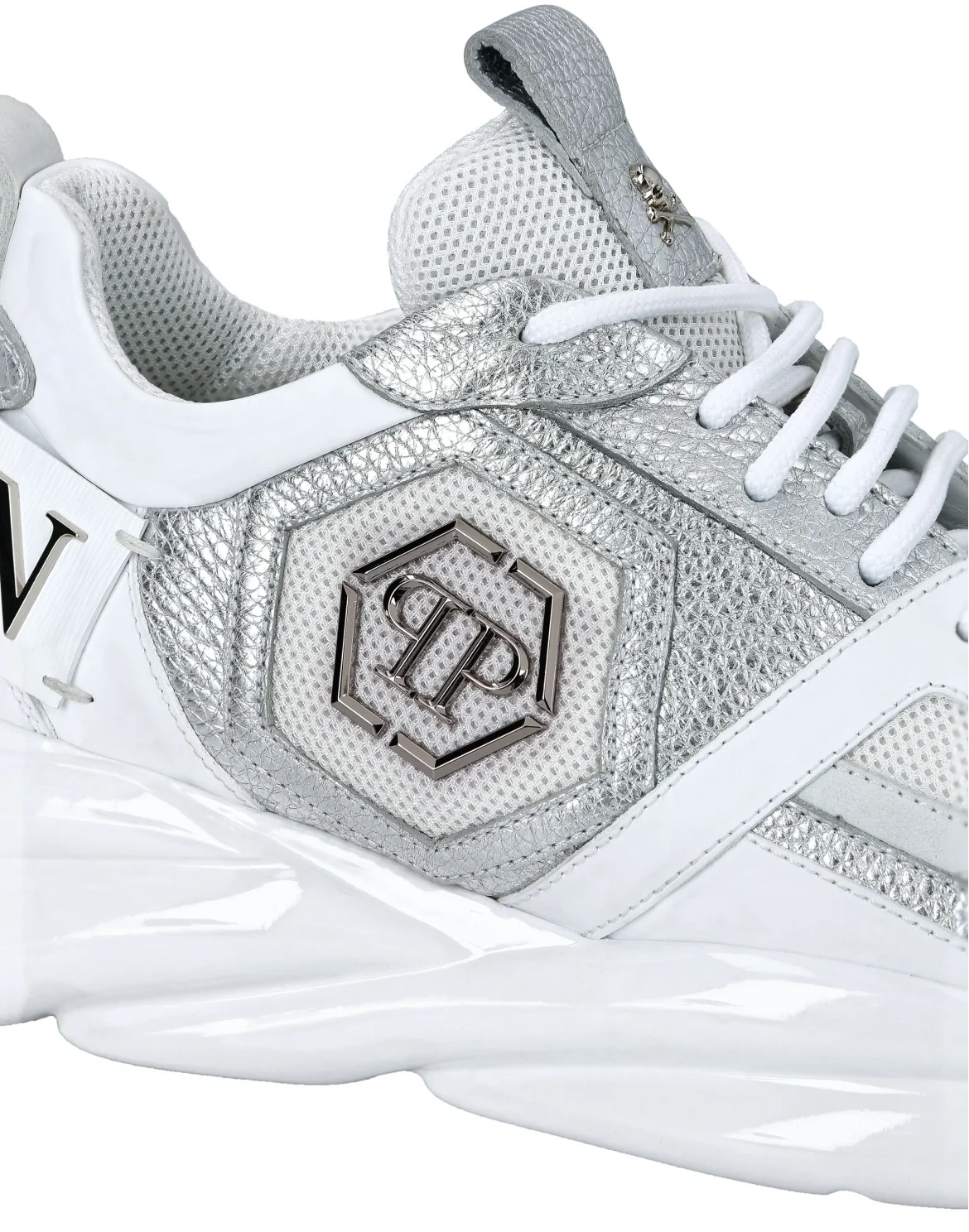 Runner mix materials Plein Hurricane, цвет: Белый