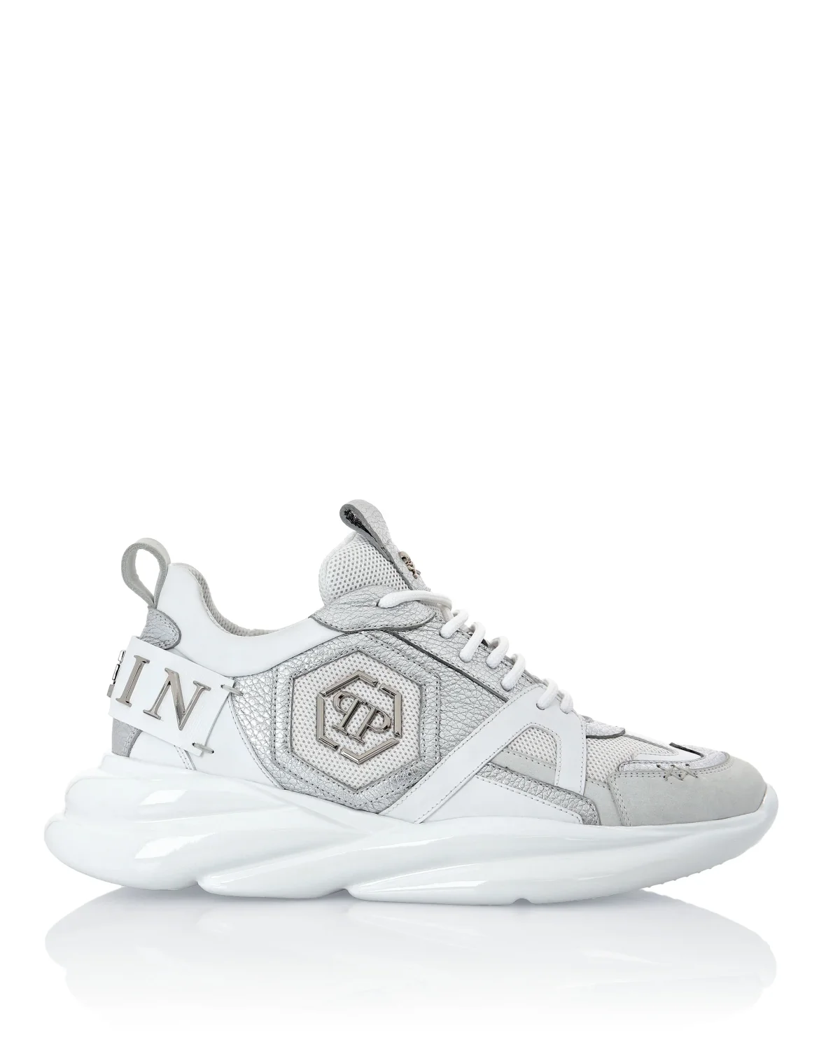 Runner mix materials Plein Hurricane, цвет: Белый