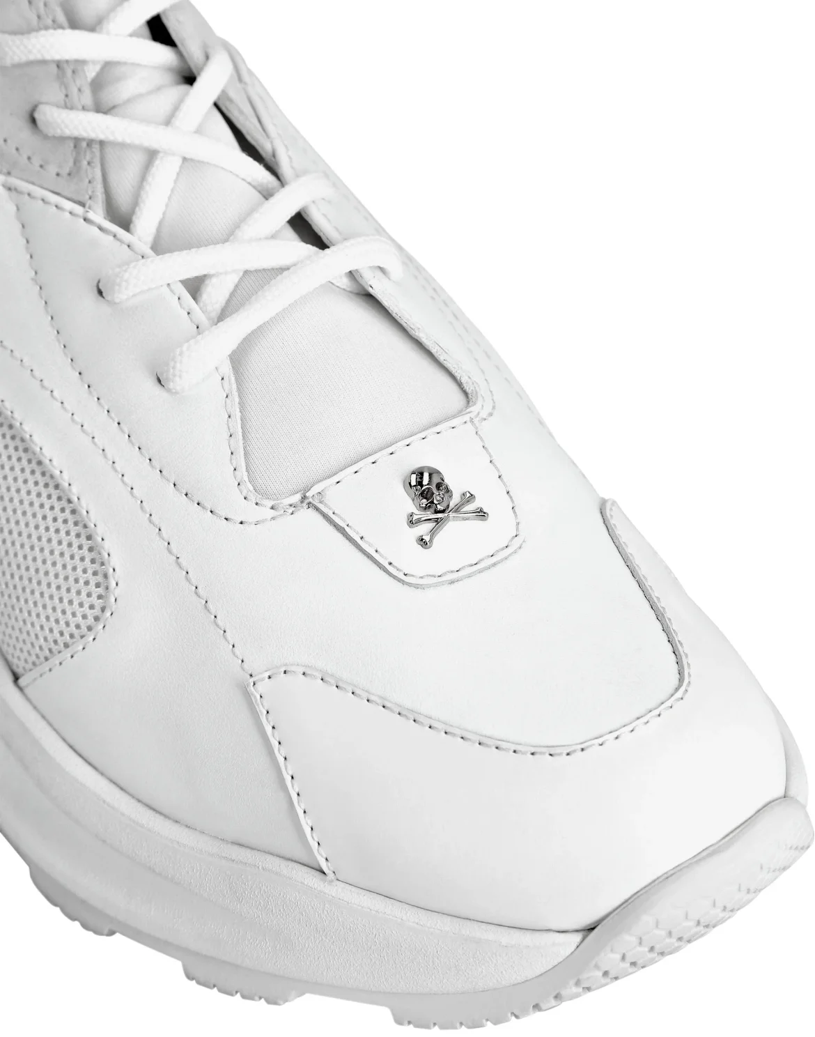Runner mix materials Iconic Plein, цвет: Белый