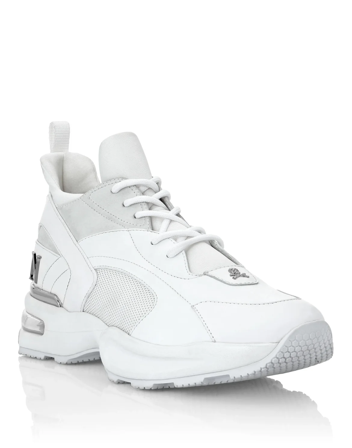 Runner mix materials Iconic Plein, цвет: Белый