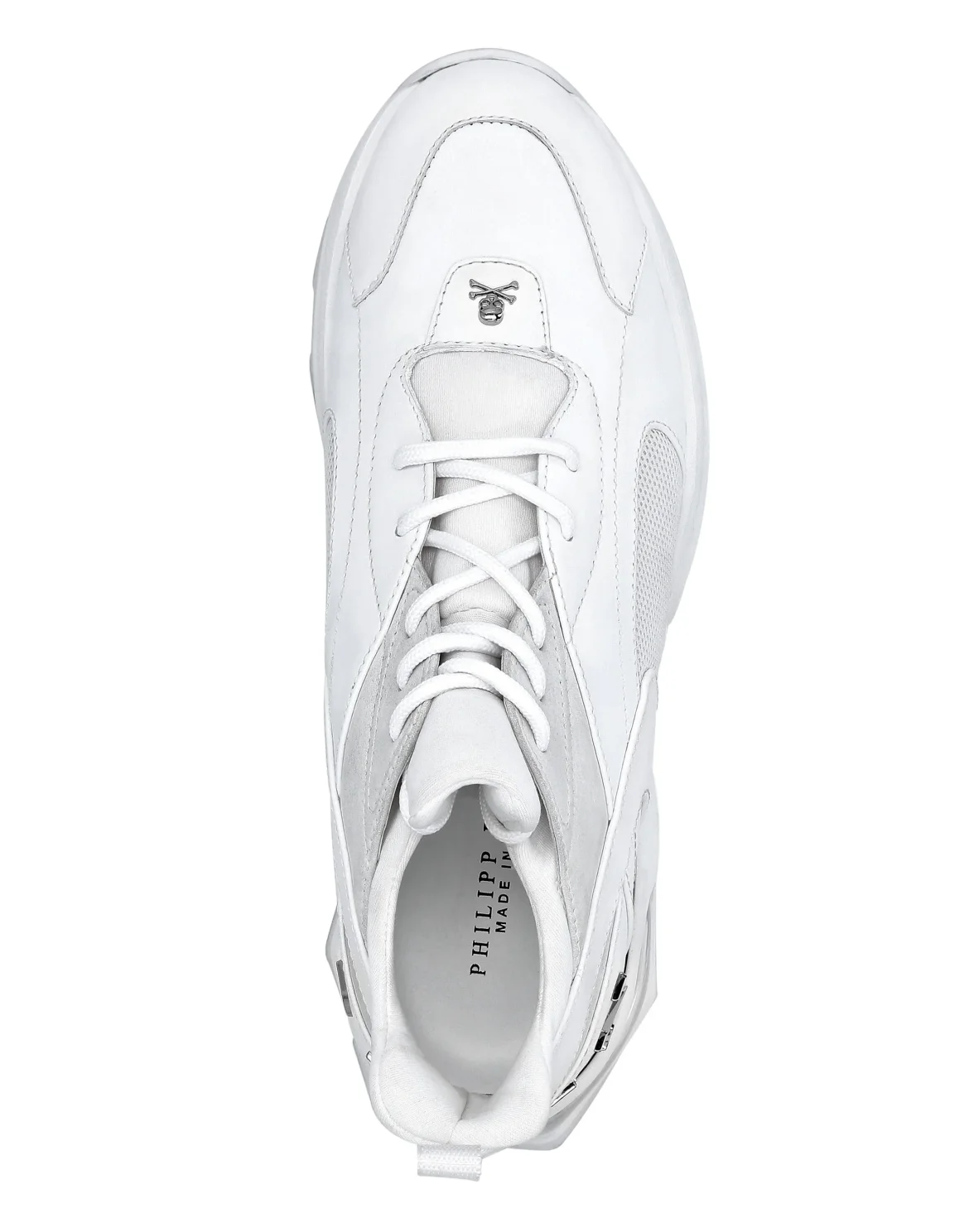 Runner mix materials Iconic Plein, цвет: Белый