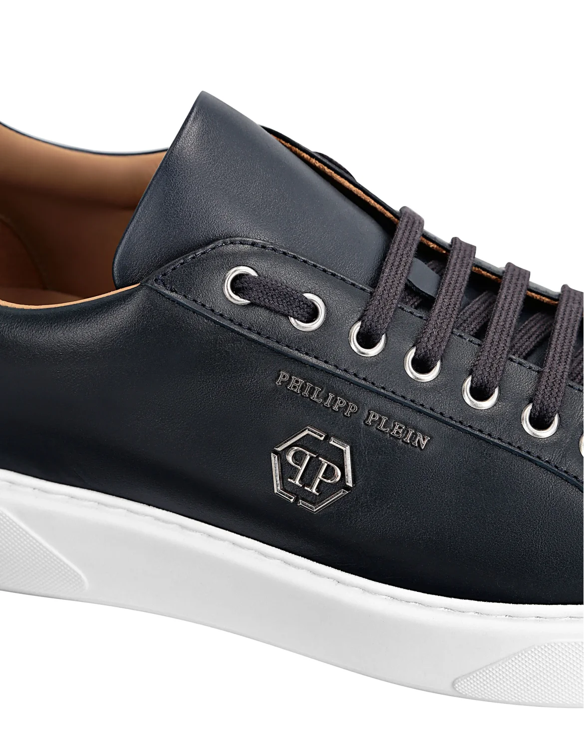 Leather Lo-Top Sneakers Hexagon, цвет: Синий