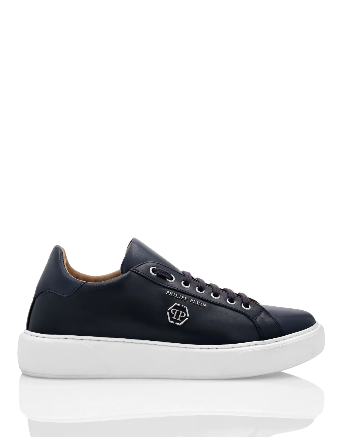 Leather Lo-Top Sneakers Hexagon, цвет: Синий
