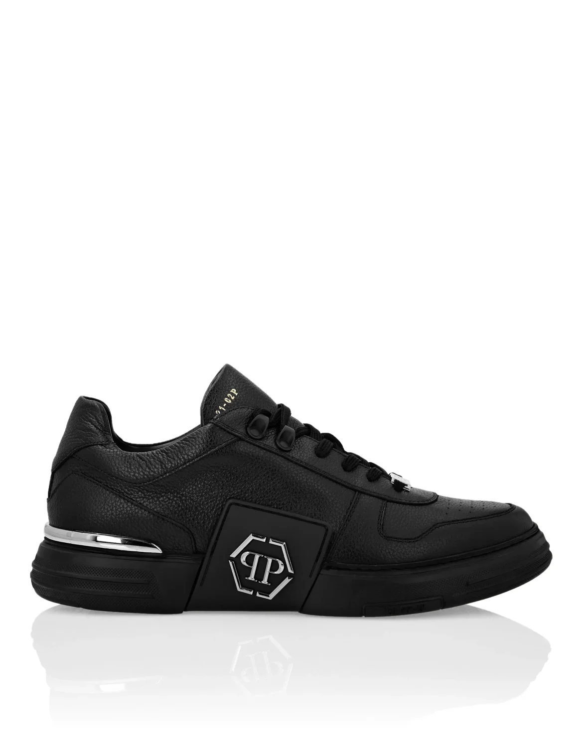 LO-TOP SNEAKERS PHANTOM KICK$ LEATHER Platinum HEXAGON, цвет: Черный