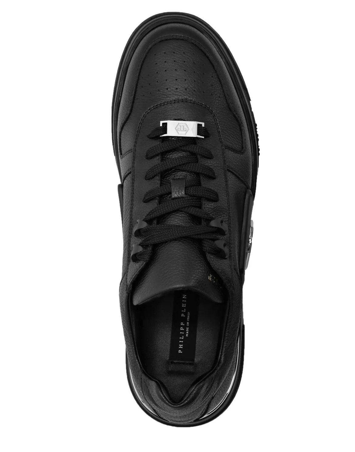 LO-TOP SNEAKERS PHANTOM KICK$ LEATHER Platinum HEXAGON, цвет: Черный