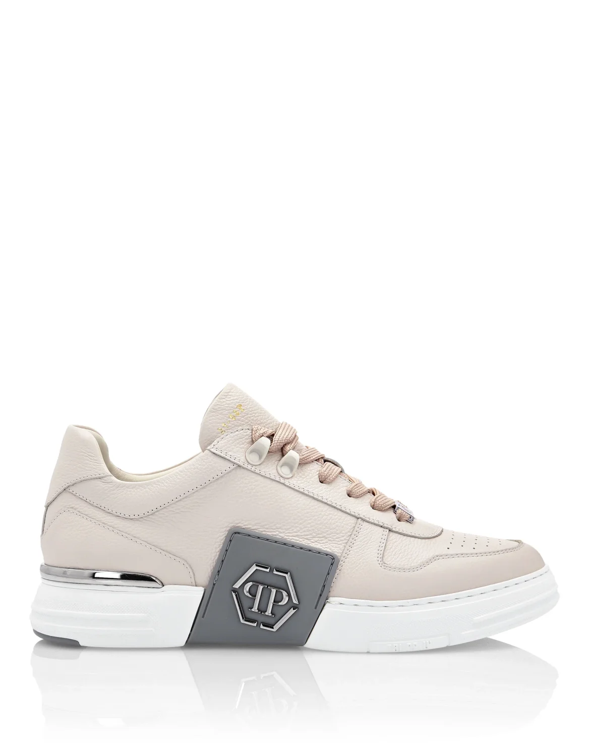 LO-TOP SNEAKERS PHANTOM KICK$ LEATHER Platinum HEXAGON, цвет: Бежевый
