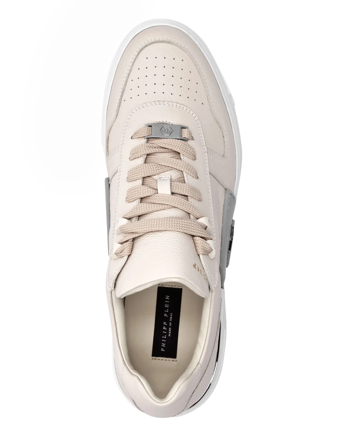 LO-TOP SNEAKERS PHANTOM KICK$ LEATHER Platinum HEXAGON, цвет: Бежевый
