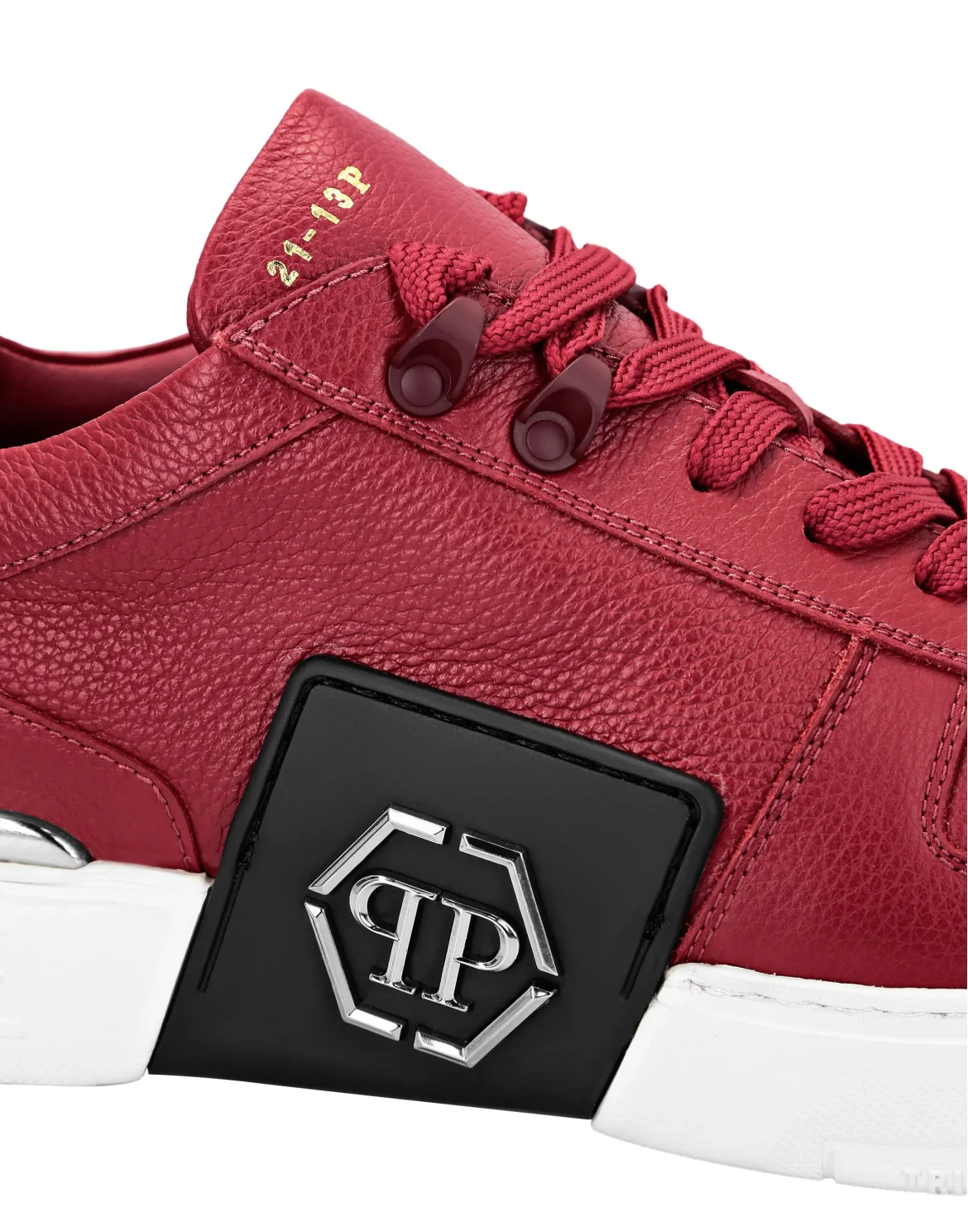 LO-TOP SNEAKERS PHANTOM KICK$ LEATHER Platinum HEXAGON, цвет: Красный