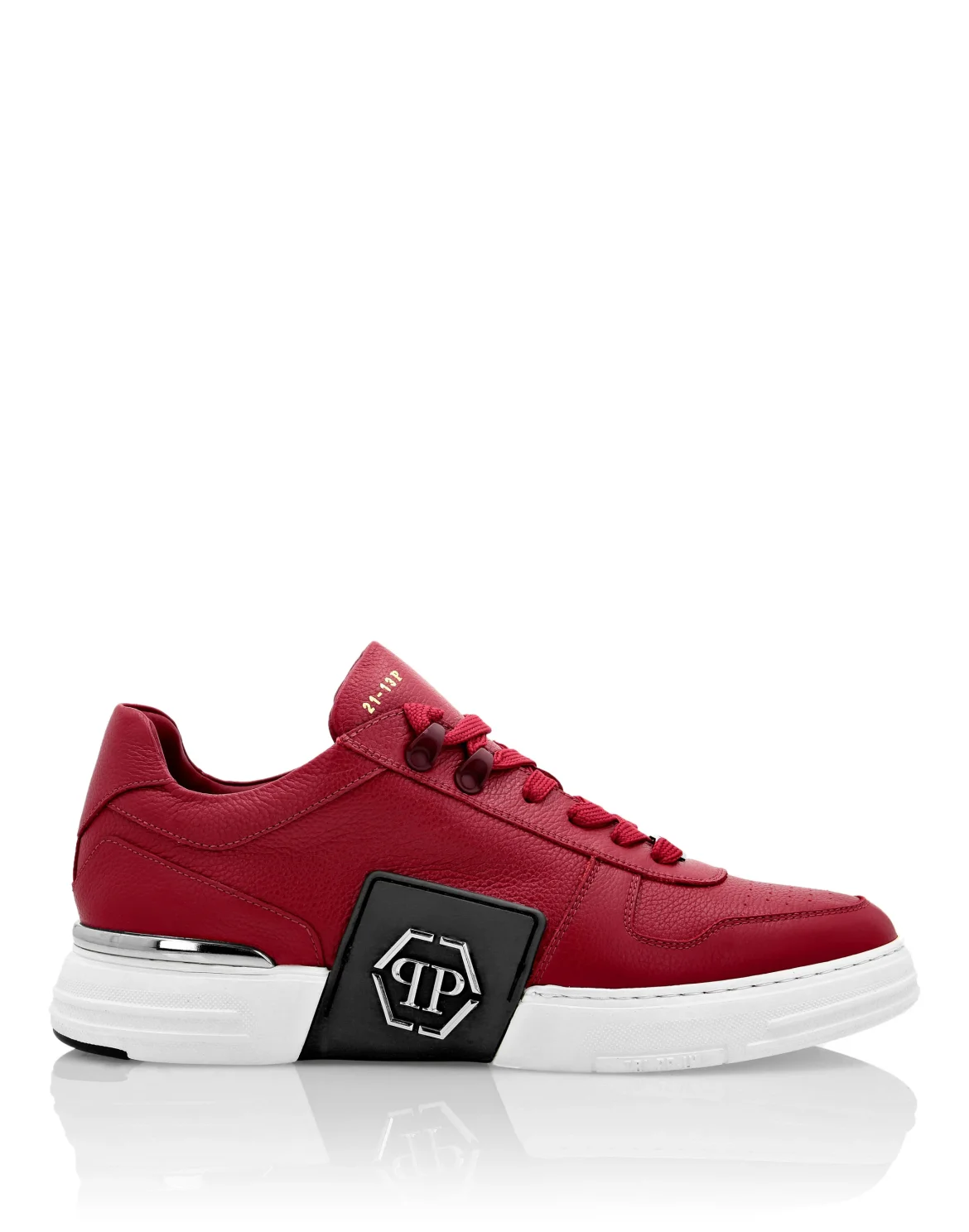 LO-TOP SNEAKERS PHANTOM KICK$ LEATHER Platinum HEXAGON, цвет: Красный