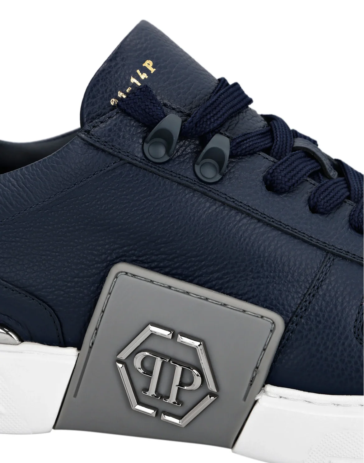 LO-TOP SNEAKERS PHANTOM KICK$ LEATHER Platinum HEXAGON, цвет: Синий