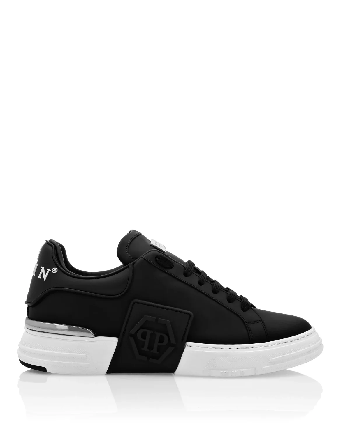 LO-TOP SNEAKERS PHANTOM KICK$ RUBBERIZED HEXAGON, цвет: Черный