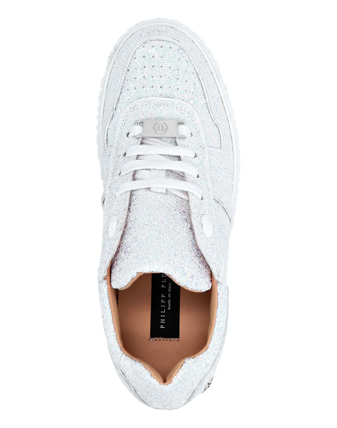 Lo-Top Sneakers Glitter King Power, цвет: Белый