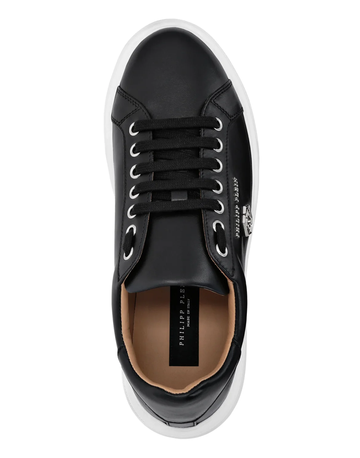 Leather Lo-Top Sneakers Hexagon, цвет: Черный