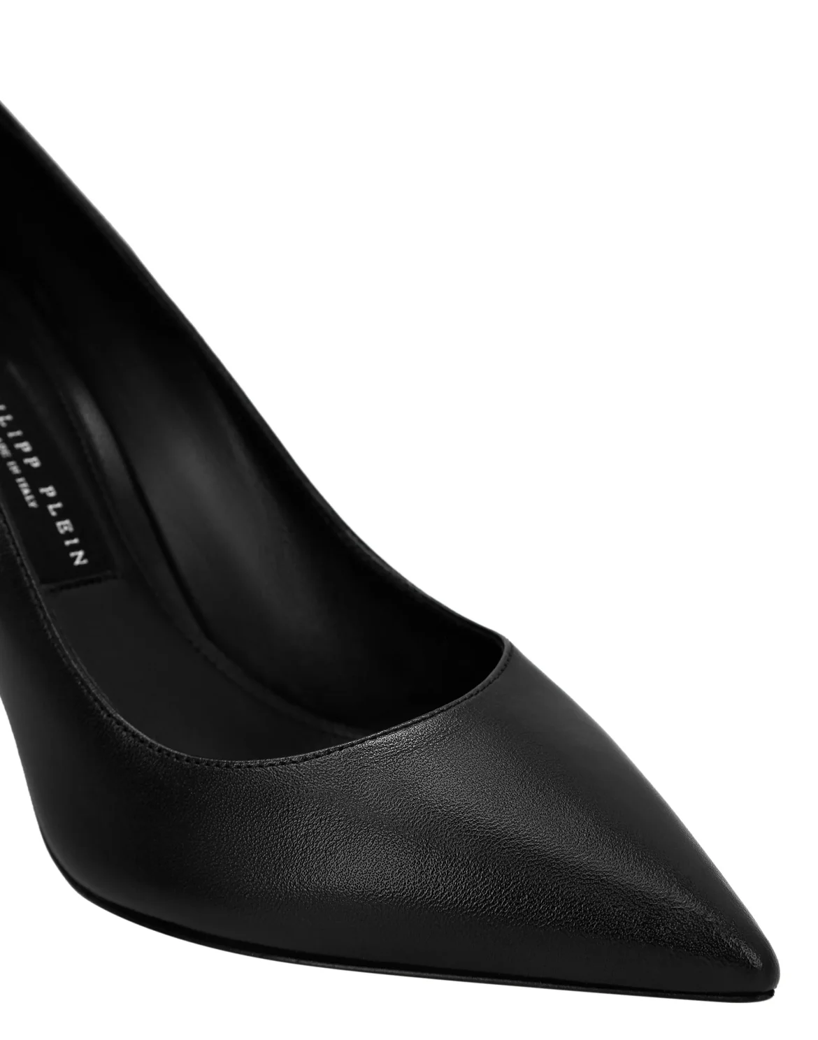 Leather Decollete Mid Heels Skull, цвет: Черный