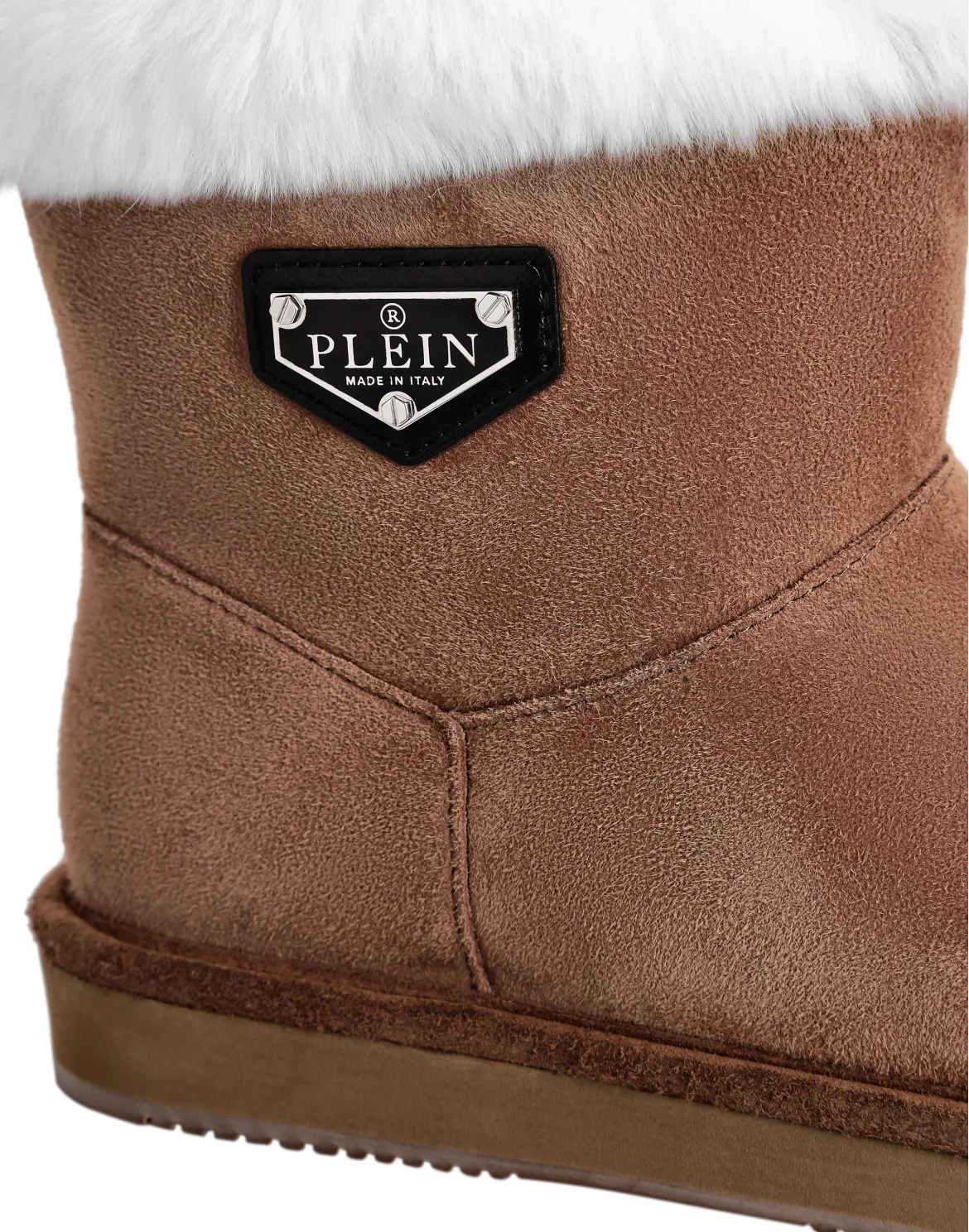 Boots Low Flat Iconic Plein, цвет: Коричневый