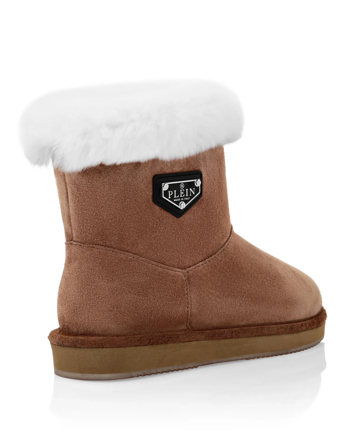 Boots Low Flat Iconic Plein, цвет: Коричневый