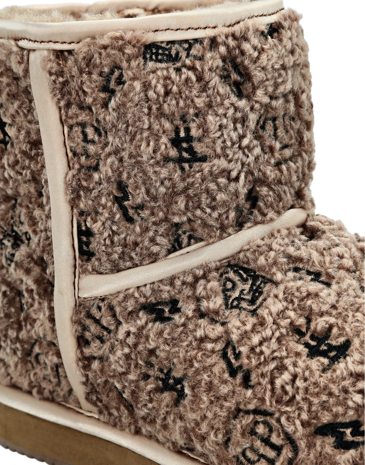 Boots Mid Flat Monogram, цвет: Коричневый