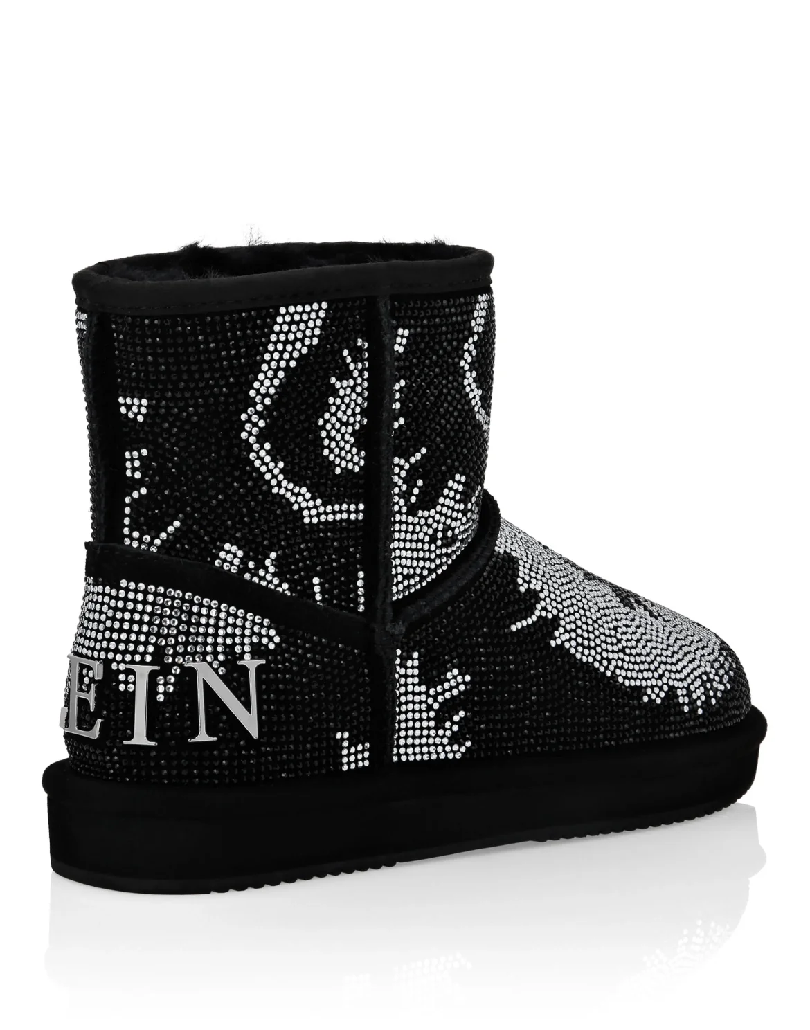 Boots Mid Flat Stones Tie dye, цвет: Черный