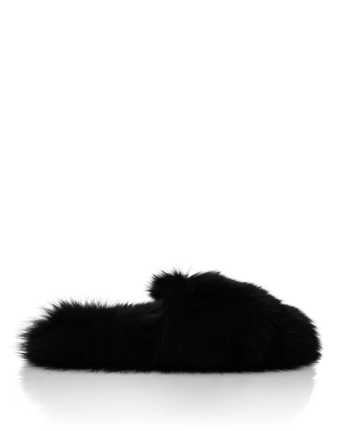 Fur Slipper  Luxury, цвет: Черный