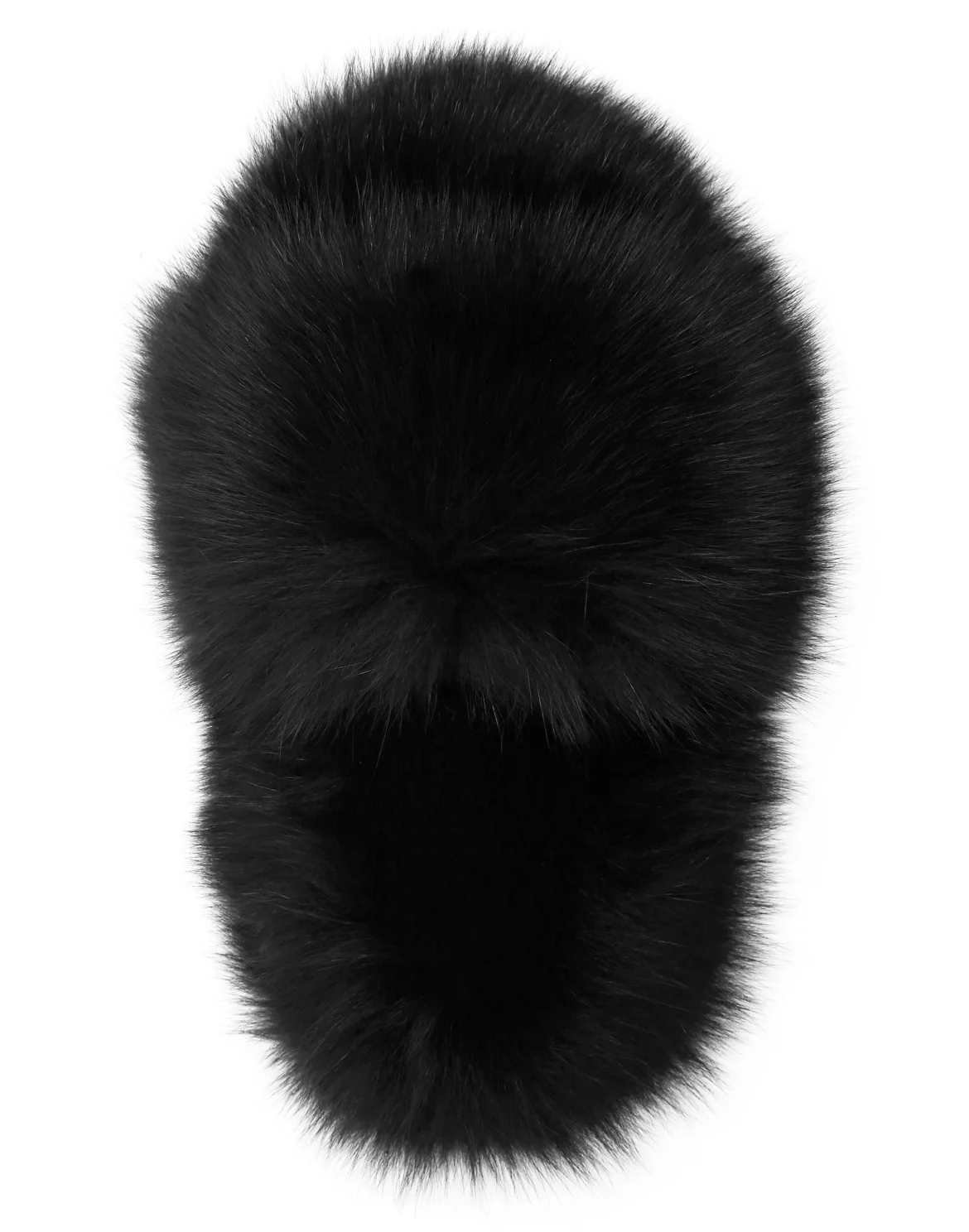 Fur Slipper  Luxury, цвет: Черный
