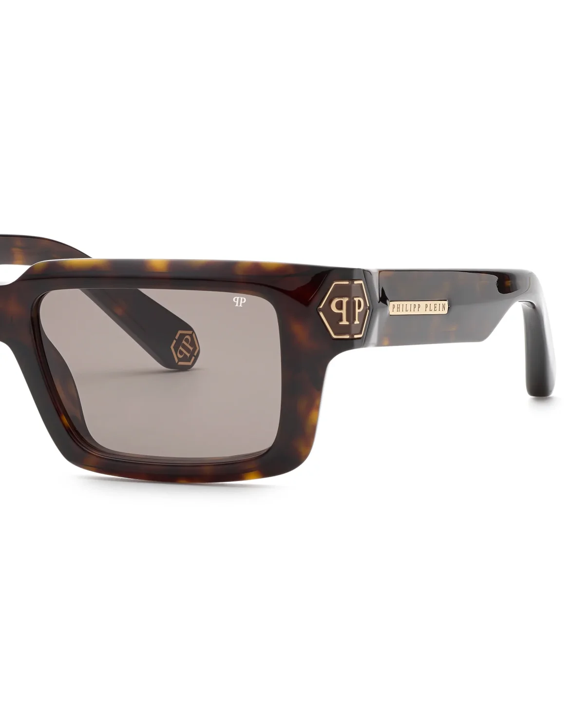 Sunglasses Square Plein Daily Masterpiece Hexagon, цвет: Коричневый