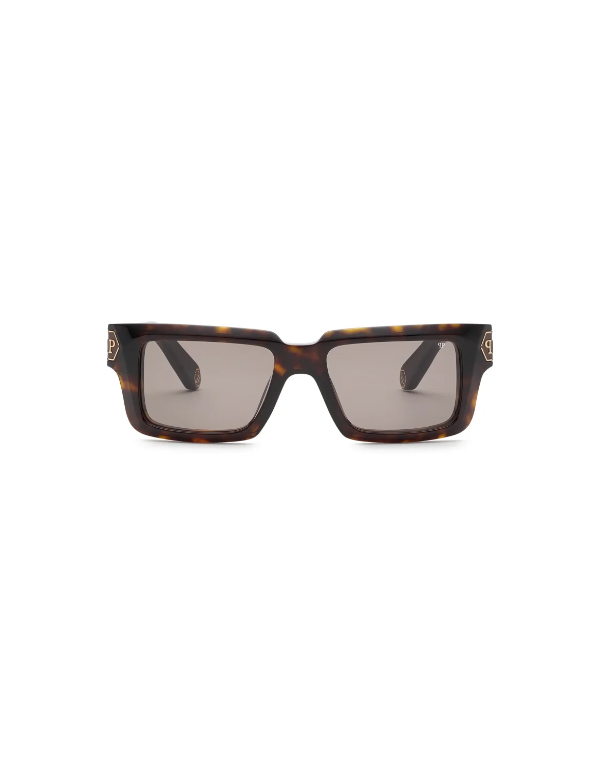 Sunglasses Square Plein Daily Masterpiece Hexagon, цвет: Коричневый