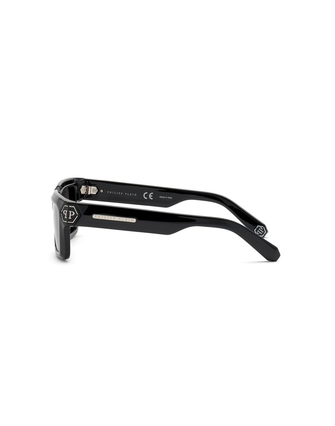 Sunglasses Rectangular Plein Dark Shapes Hexagon, цвет: Черный