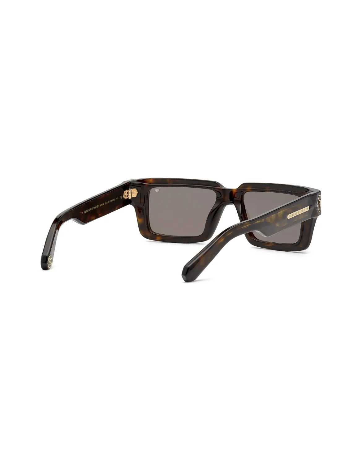 Sunglasses Rectangular Plein Dark Shapes Hexagon, цвет: Коричневый